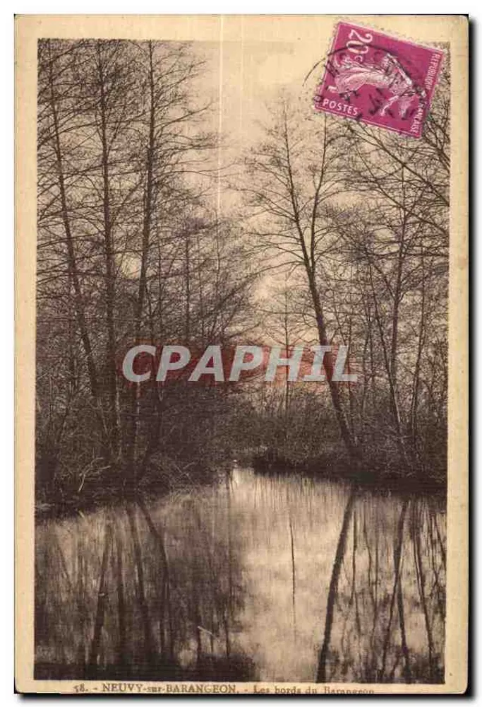 NEUVY-sur-BARANCEON — Die Ufer des Barangeon — E. Courtillet, Foto. - Vorderseite