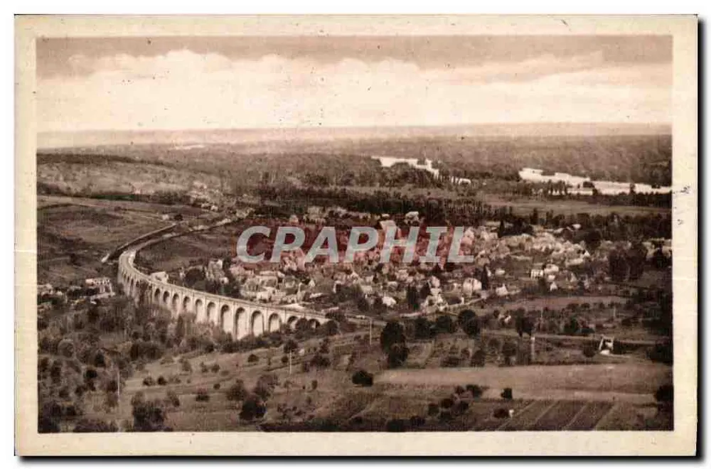 Sancerre — Allgemeiner Blick auf St-Satur und den Viadukt — Cie des Arts Photomécaniques, Paris - Vorderseite
