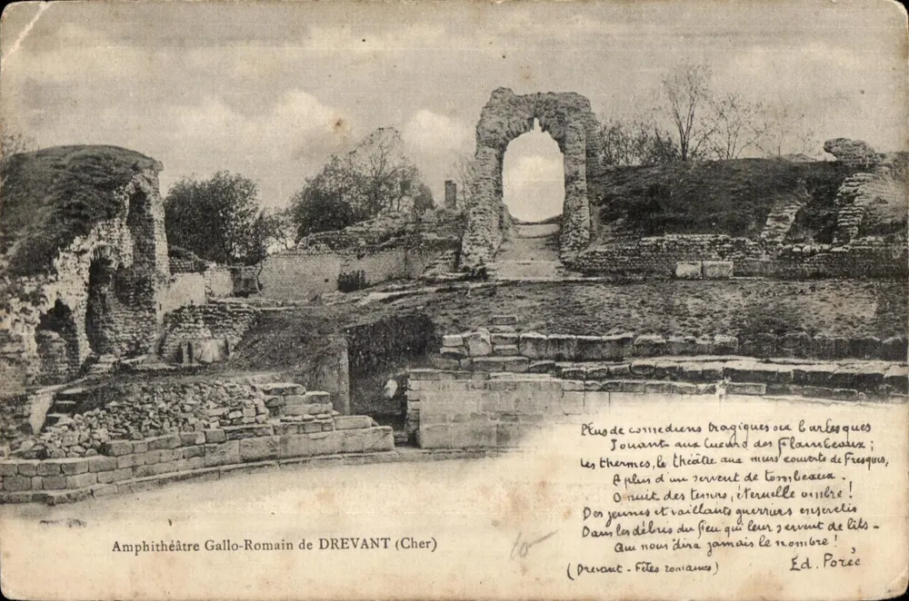 Amphitéatro Galo-Romano de DREVANT (Cher) — Ed. Poréc - Frente