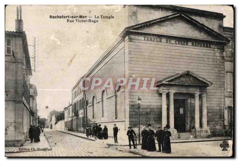Rochefort-sur-Mer — Der Tempel — Straße Victor-Hugo — Edition von Ch. Giampilasi - Vorderseite