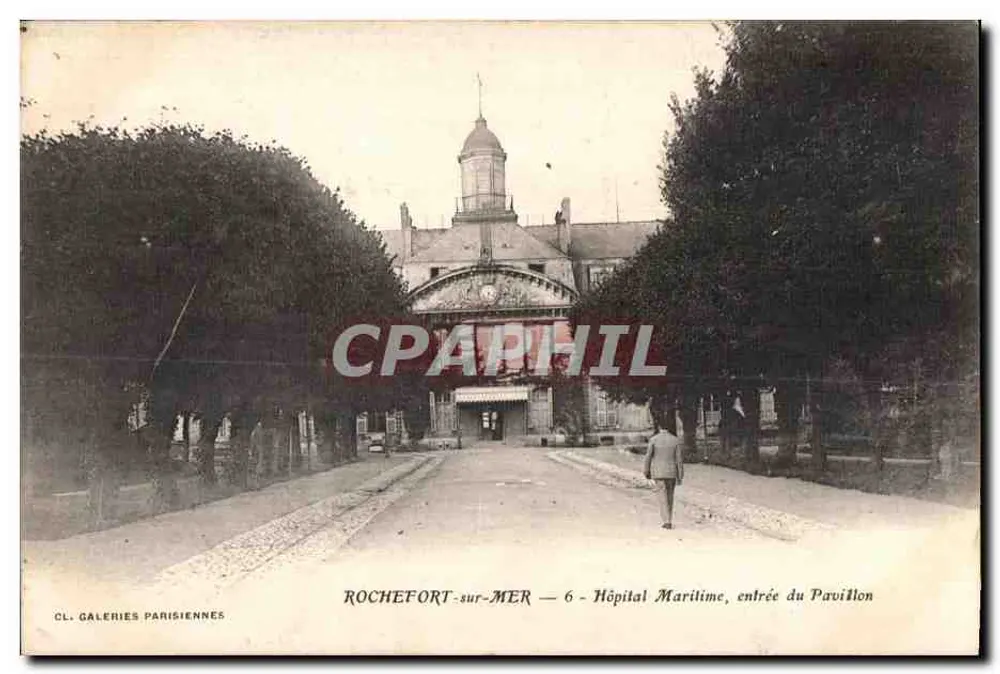 ROCHEFORT-sur-MER — Eingang zum Pavillon des Seehospitals — CL. GALERIES PARISIENNES - Vorderseite