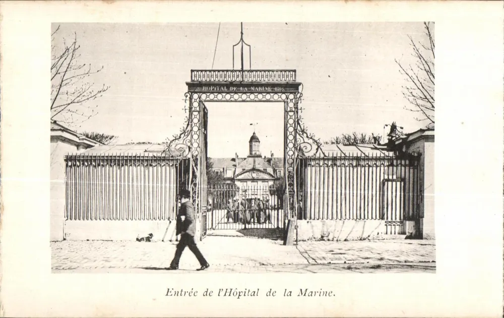 Eingang zum Marinekrankenhaus — Paris — Verlag Rodnefert, Nr. 14 - Vorderseite