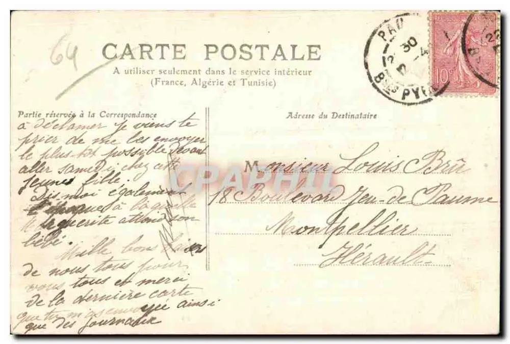 Jurançon — Vista geral — Pau, n°29 - Verso