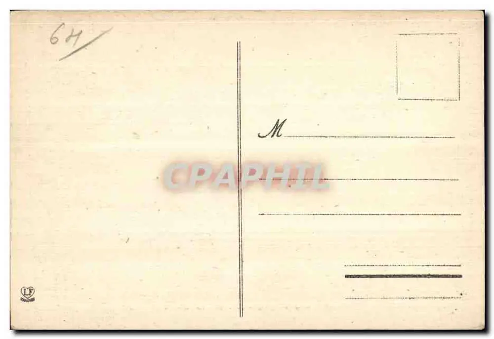 Pau - Das Schloss - Blick von Westen — Les Basses-Pyrénées, Verlag Artistic Cartes Pénal (Nr. 46) - Rückseite