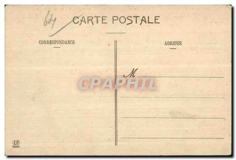 Die Niederen Pyrenäen — Pau, Der Gave und die Pyrenäen von der Place Royale aus — Phototypie Labotiche frères, Toulouse - Rückseite