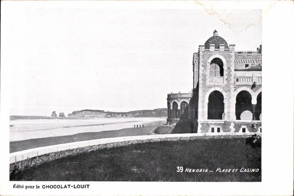 Hendaye — Strand und Casino — Für CHOCOLAT-LOUIT veröffentlicht - Vorderseite