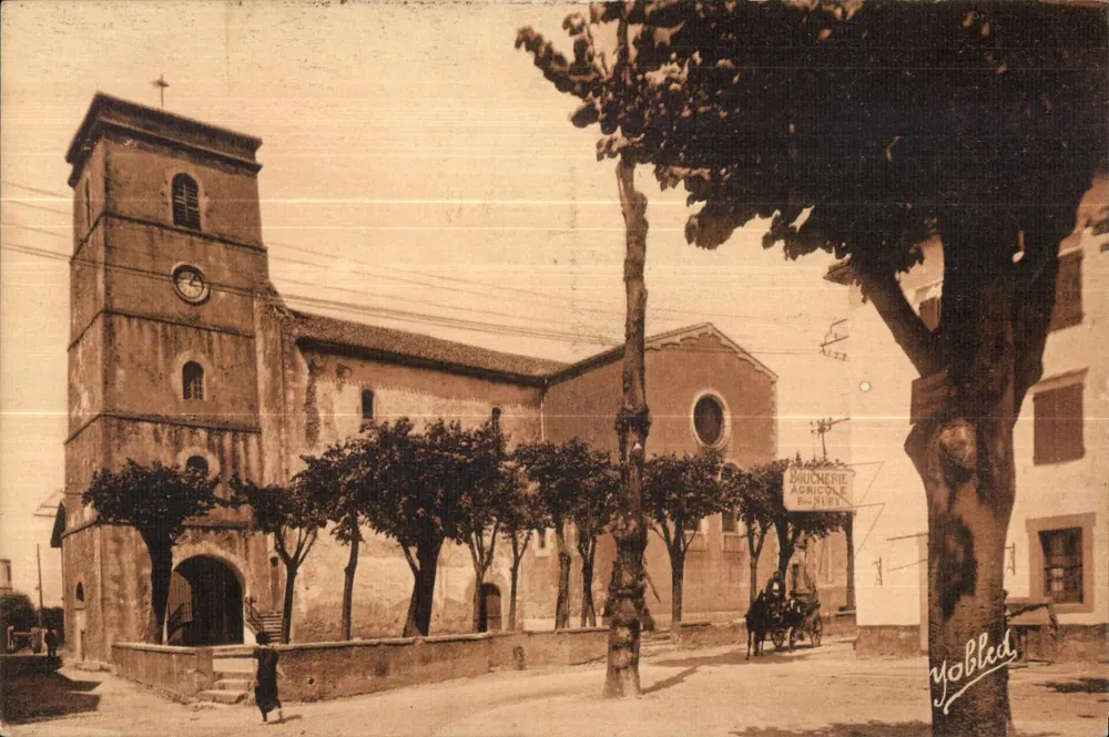 Igreja de Hendaye — Pirineus-Atlânticos — Fototipia Marcel Delboy, Bordeaux - Frente
