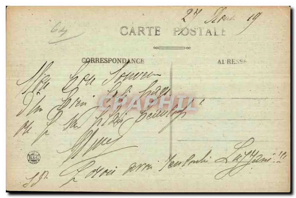 Hendaye-Plage - Costa Basca - Vista geral de Hendaye - As Pirineus Espanholas - O Pico das Três Coroas - BR - 3018 - Verso