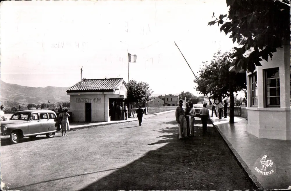Eingang zum Internationalen Brücke — Hendaye — Chantecler-Ausgaben - Vorderseite