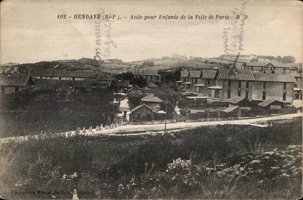 Hendaye (B-P) — Kinderasyl der Stadt Paris — Phototypie Marcel Delboy, Bordeaux - Vorderseite