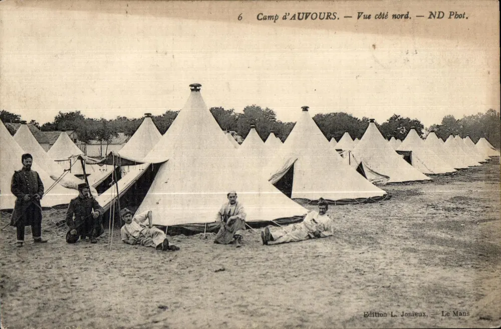 Camp d'Auvours — Ansicht von Norden — Edition L. Jonieux, Le Mans - Vorderseite