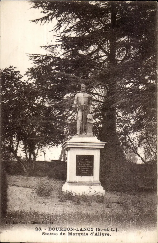 Bourbon-Lancy (S.-et-L.) — Statue des Marquis d'Aligre — Edition Gras, Bild Ciancs - Vorderseite