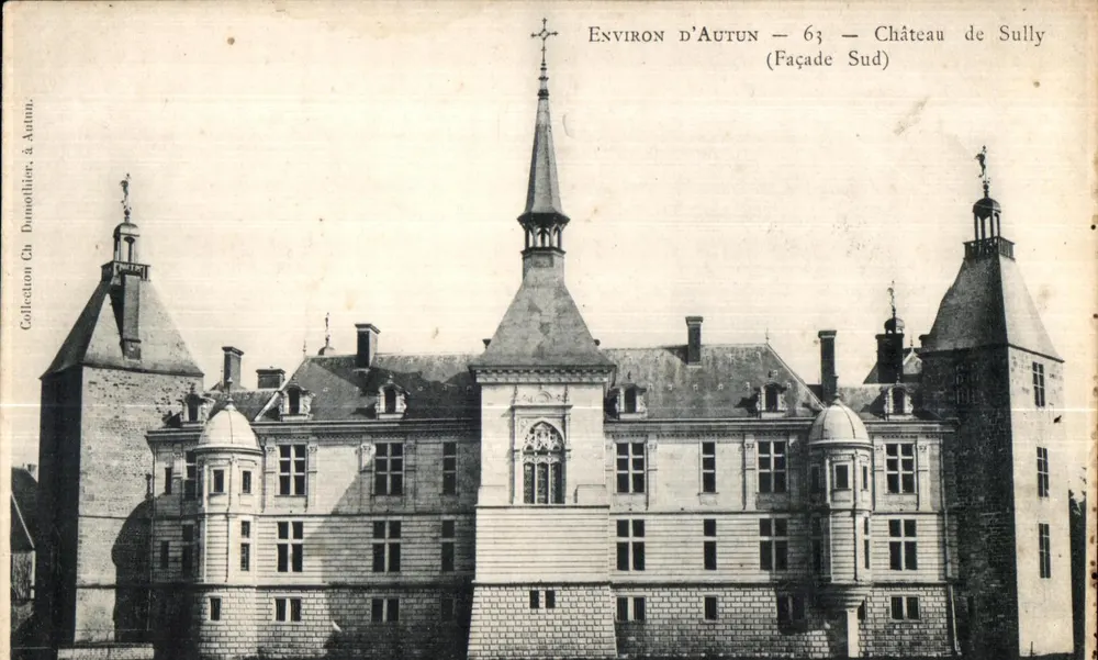 Kasteel van Sully — Zuidzijde — Uitgever Ch. Dumollier, te Autun - Voorkant