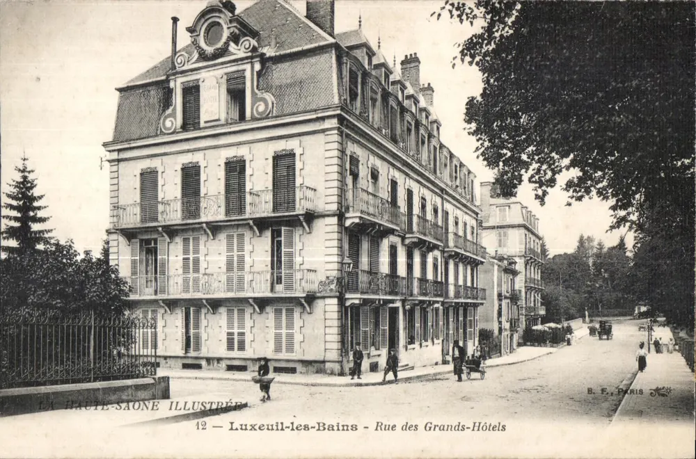 Luxeuil-les-Bains — Rue des Grands-Hôtels — Verlag B. F., Paris - Vorderseite