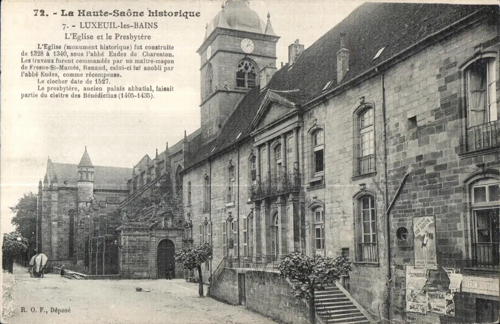 Die Kirche und das Presbyterium in Luxeuil-les-Bains — Historische La Haute-Saône, Nr. 72, Verlag R. O. F. - Vorderseite