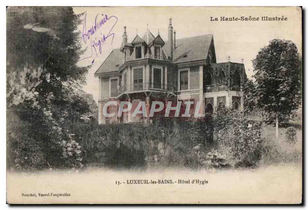 LUXEUIL-les-BAINS — Hotel d'Higiene — La Haute-Saône Illustrée n°13 - Frente