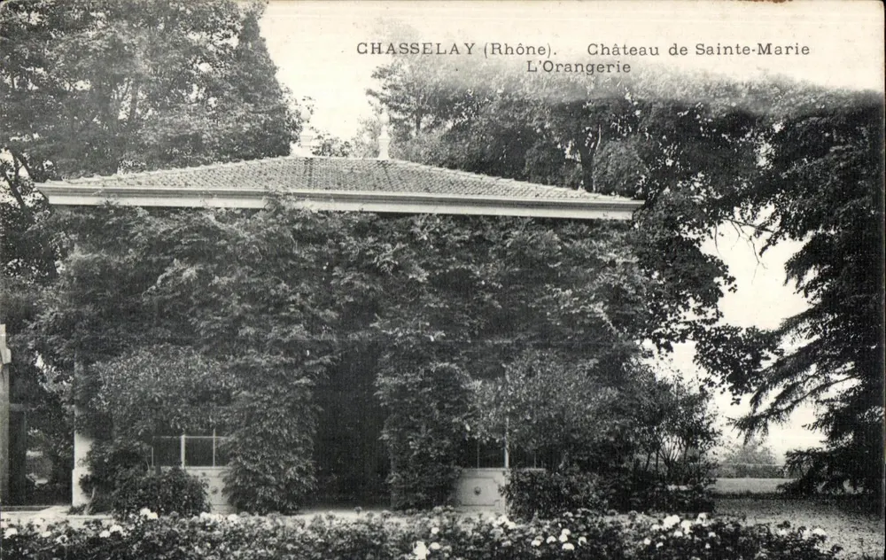Chasselay (Rhône) — Schloss Sainte-Marie, Die Orangerie — Ansichtskarte - Vorderseite