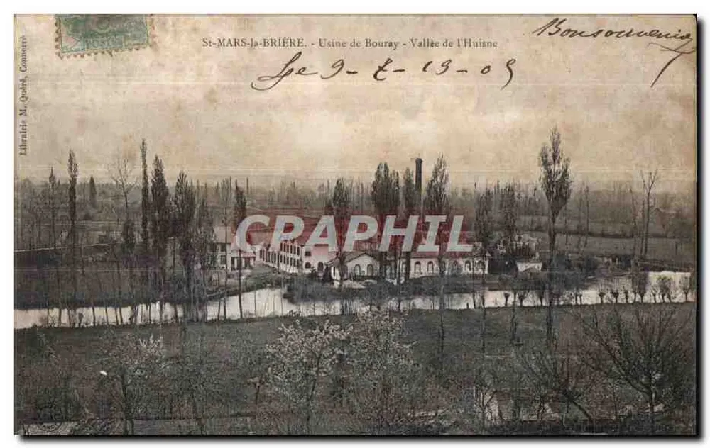 St-MARS-la-BRIÈRE — Mühle von Bourray — Tal der Huisne — Buchhandlung M. Quéré, Commercy - Vorderseite
