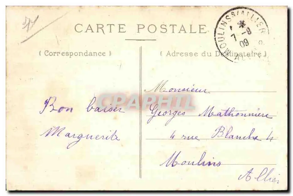 Bourbon-l'Archambault — Estabelecimento Termal — Novas Galerias - Verso