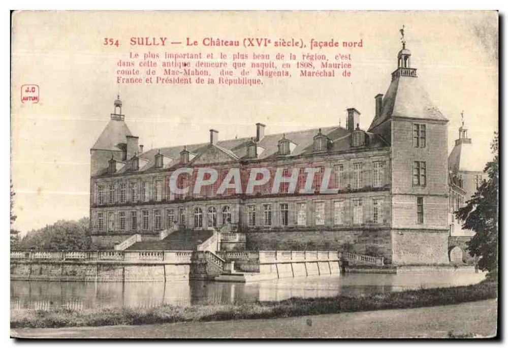 SULLY — O Castelo (século XVI), fachada norte — J.D. AUTUN, n° 354 - Frente