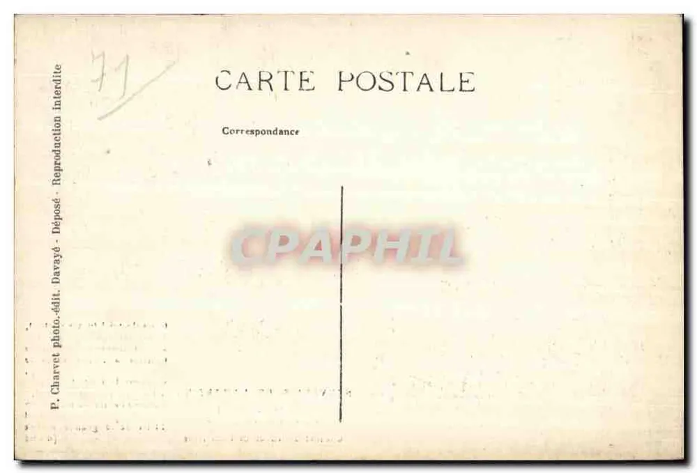 Gabinet pracy Lamartine — Pamiętniki Lamartine — P. Charvet, nr 23 - Rewers