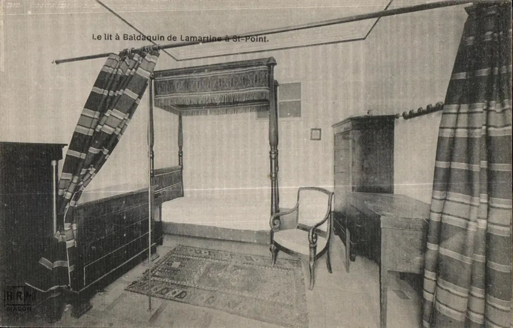 Das Baldaquin-Bett von Lamartine in St-Point — Verlag H.R.M. MACON - Vorderseite