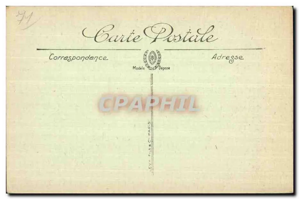 Saint-Point — Schloss Lamartine — Der Portikus — LL - Rückseite
