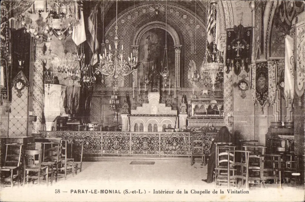 Paray-le-Monial (S.-et-L.) — Innenraum der Kapelle der Besuchung — B.F. (Verlag) - Vorderseite