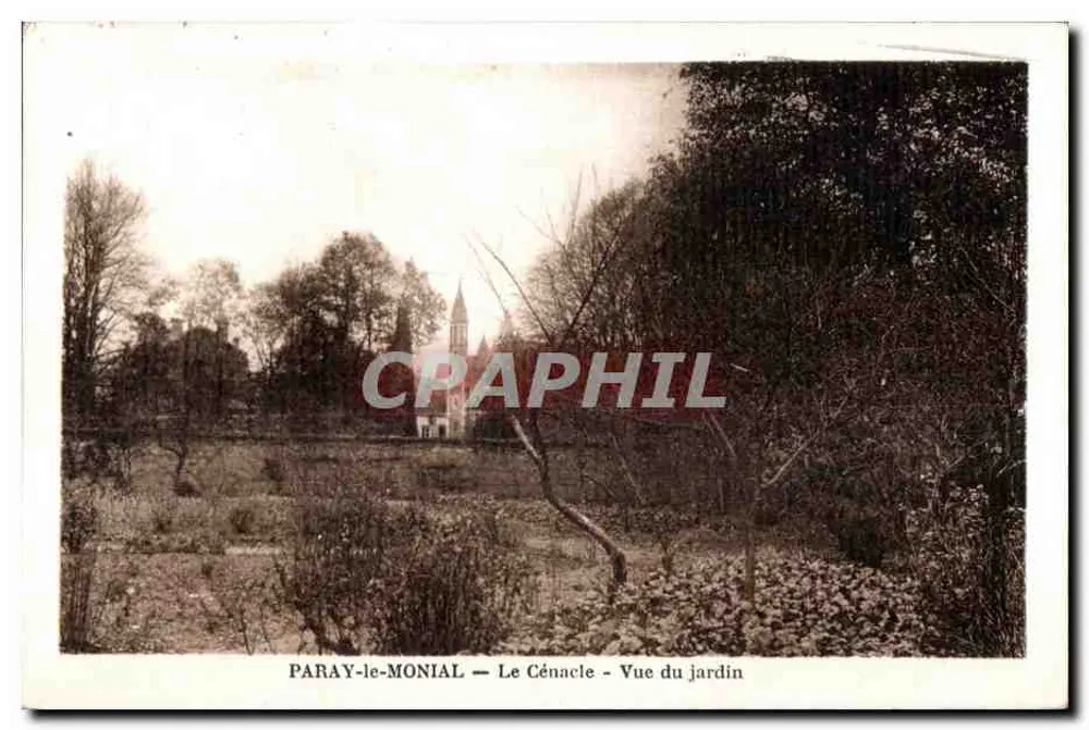 PARAY-le-MONIAL — Der Cénacle — Ansicht des Gartens - Vorderseite