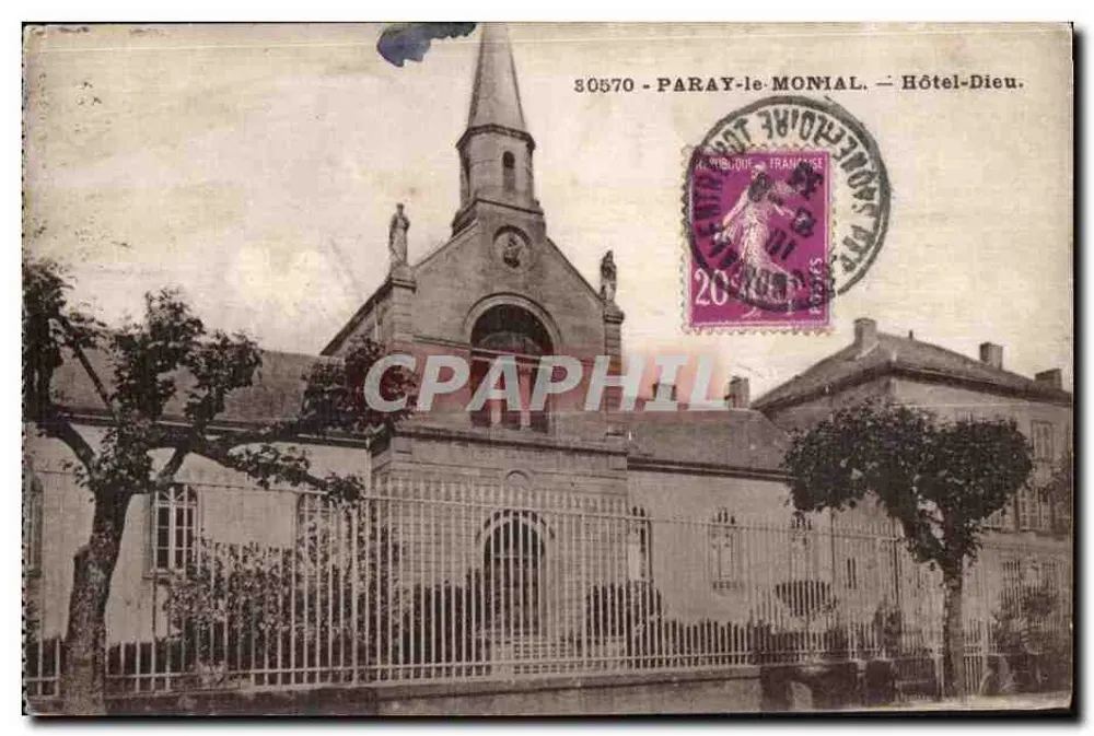 Paray-le-Monial — Hotel-Dieu — Editor C.L. Beaurepaire, n° 30570 - Frente