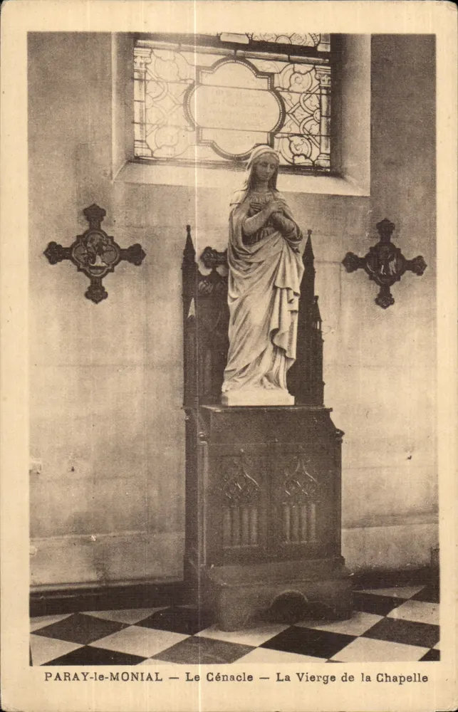Paray-le-Monial — Der Cénacle — Die Jungfrau der Kapelle - Vorderseite