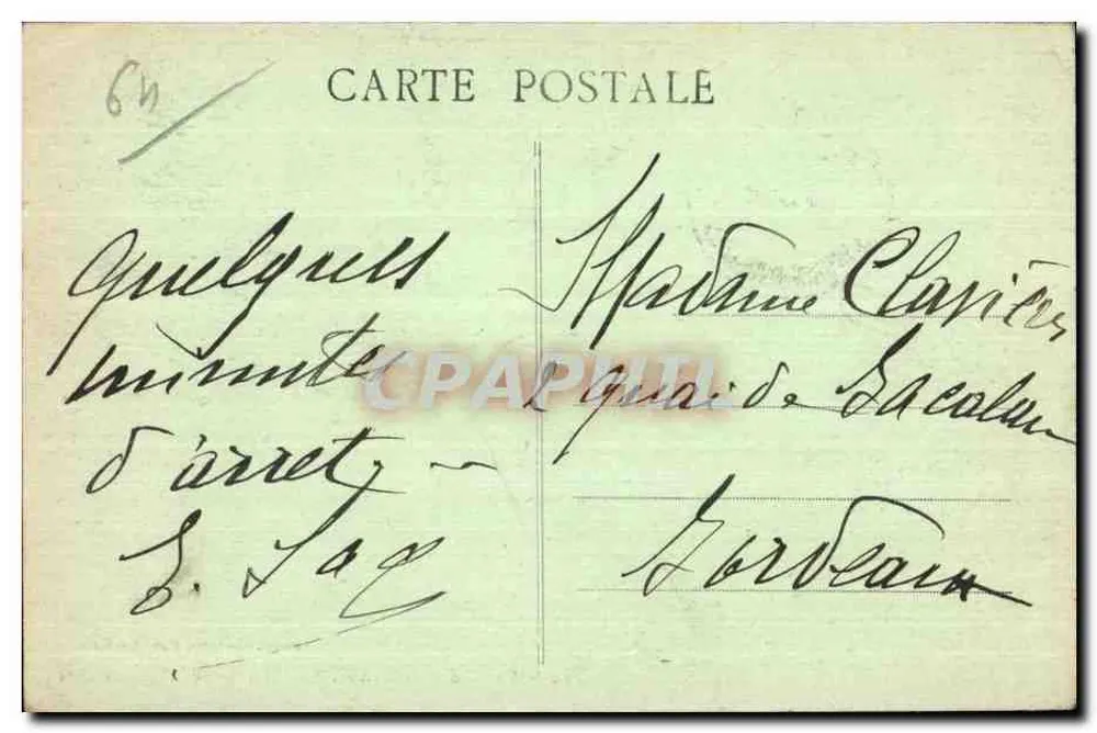 SALIES-de-BÉARN (B.-P.) — Grand Hotel du Parc — Edition Pointania, Salies-les-Bains - Rückseite