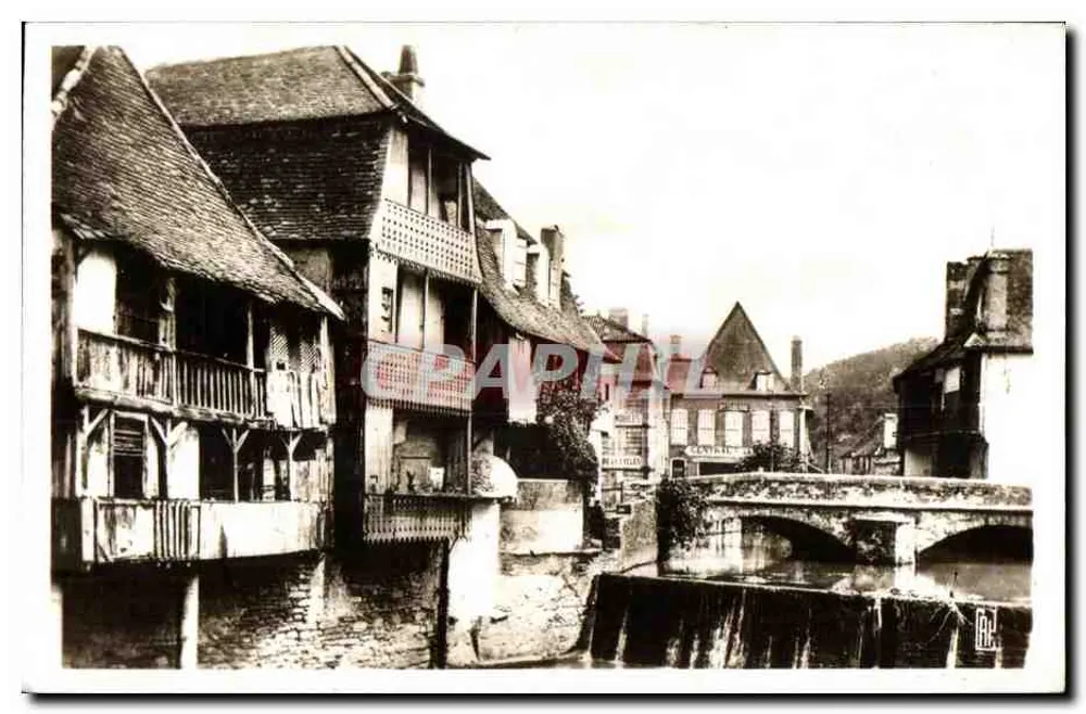 Salies-de-Béarn — Ansicht von Saleys - Der Wasserfall — C.A.P. Paris - Vorderseite