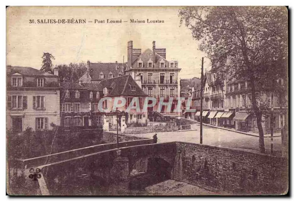 Salies-de-Béarn — Pont Loumé — Maison Loustau - Vorderseite