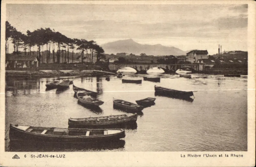 St-Jean-de-Luz — La Rivière l’Uxain und die Rhune — A. des Aires Photorecâchies - Vorderseite