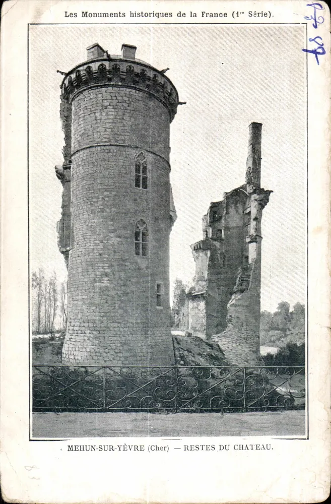 Mehun-sur-Yèvre (Cher) — Resti del castello — I Monumenti storici della Francia (1ª serie) - Recto