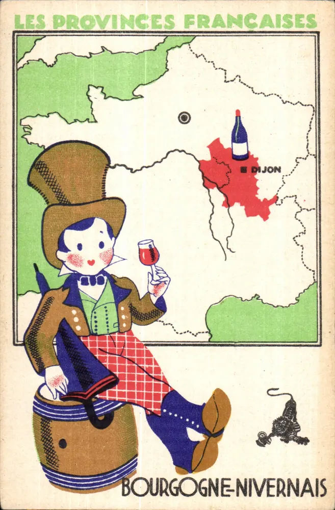 Bourgogne-Nivernais — As Províncias Francesas — Edição Especial dos Produtos do Leão Negro - Frente