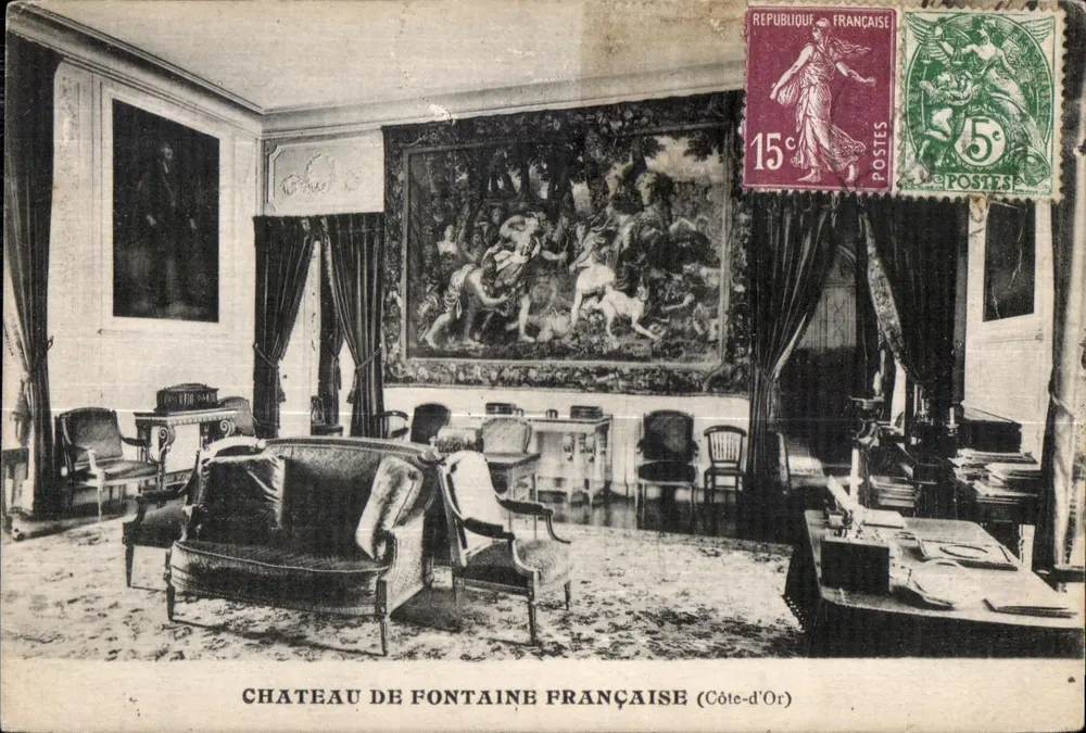 Schloss Fontaine Française — Côte-d'Or — unbekannter Verleger, Seriennummer nicht sichtbar - Vorderseite