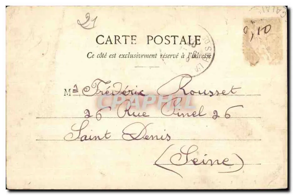 Cocove (parc) — parc arboré avec étang — Imprimerie et Photographie X. Dondeyne, Andruicq - Verso