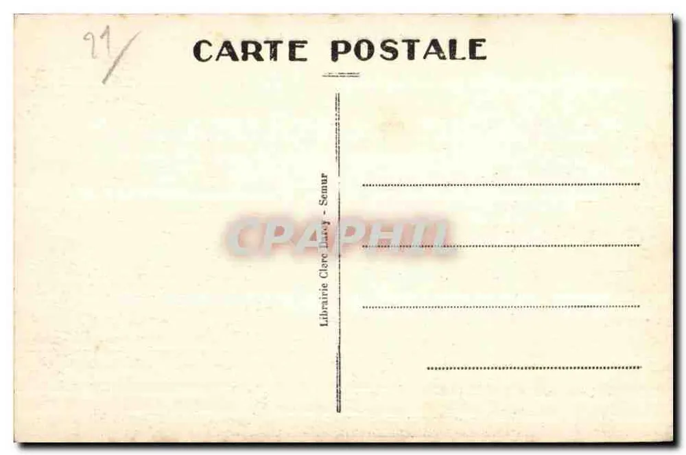 Semur — A Igreja e o Castelo — Livraria Clare Davy - Verso