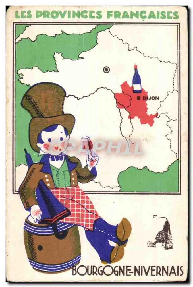 Bourgogne-Nivernais — As Províncias Francesas — Edição Especial dos Produtos do Leão Negro - Frente