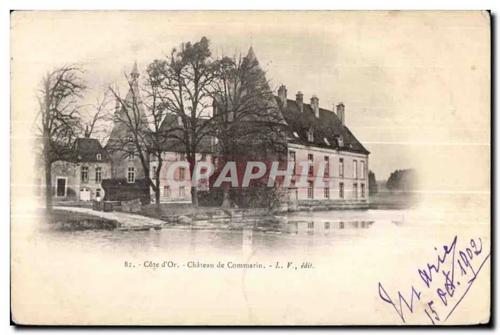 Castelo de Commarin — Côte d'Or — L. V., editor - Frente