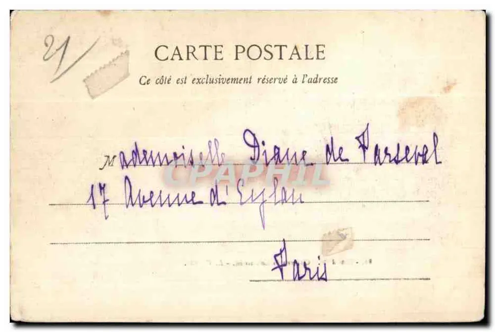 Castelo de Commarin — Côte d'Or — L. V., editor - Verso