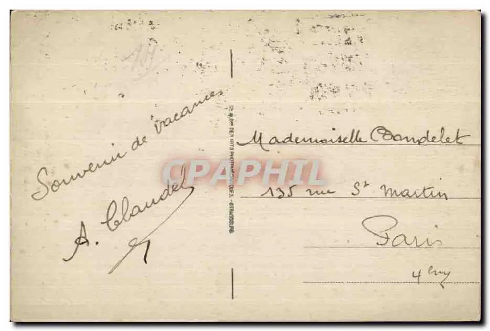 Villers-sur-Mer — Avenue de la Gare — anonymer Verleger, Nr. 33 - Rückseite
