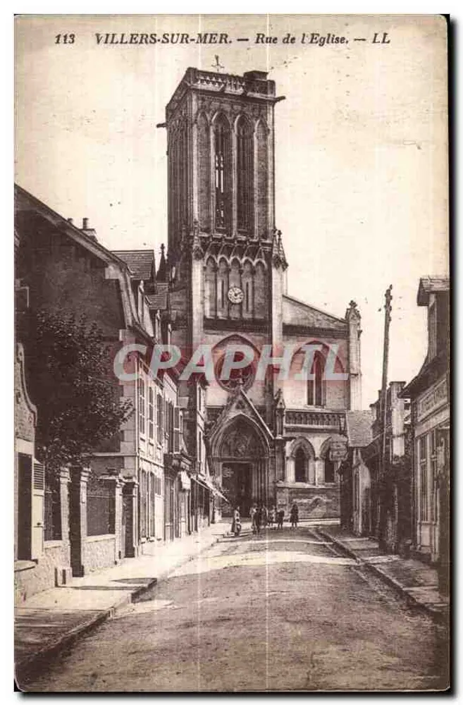 Villers-sur-Mer — Straße der Kirche — LL, n°113 - Vorderseite