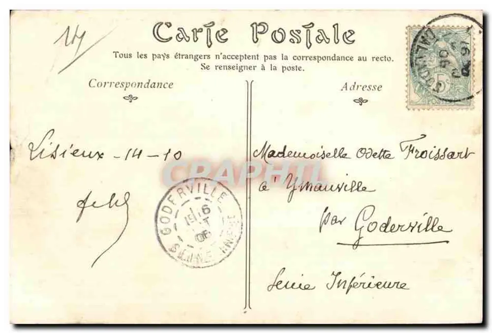 Castelo de MAILLOL (século XVII) — perto de L'Isièux — A. G. n°107 - Verso