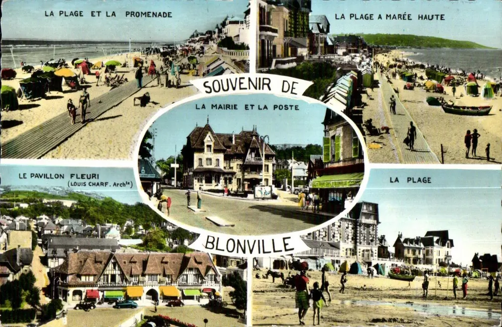 Blonville-sur-Mer — Lembrança da prefeitura e da postagem — Louis Charf, Arquiteto - Frente