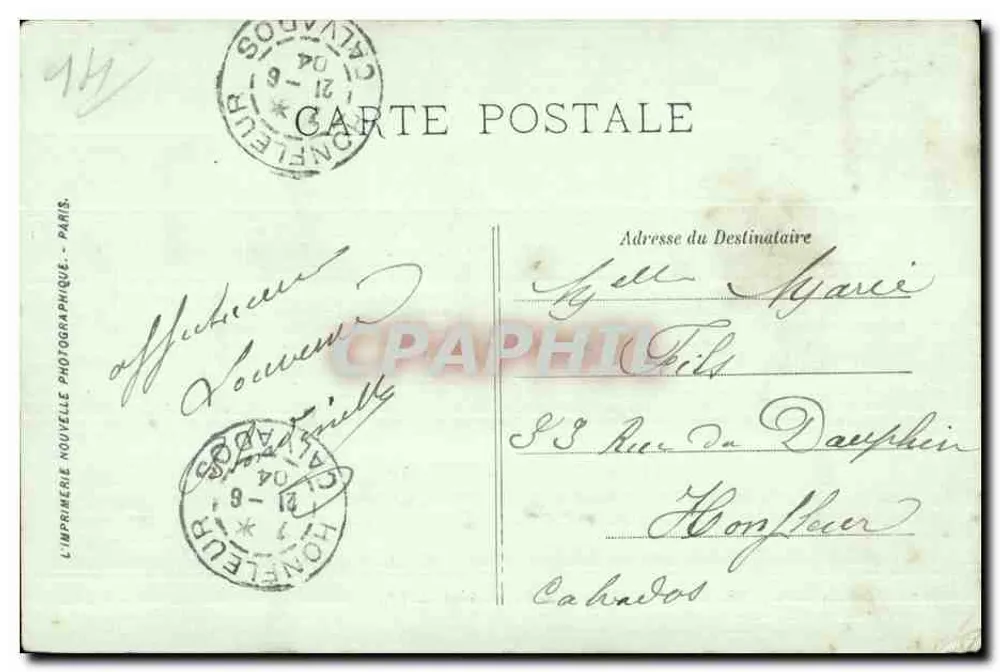 Arredores de Trouville — Igreja de Cricquebeuf — LL - Verso