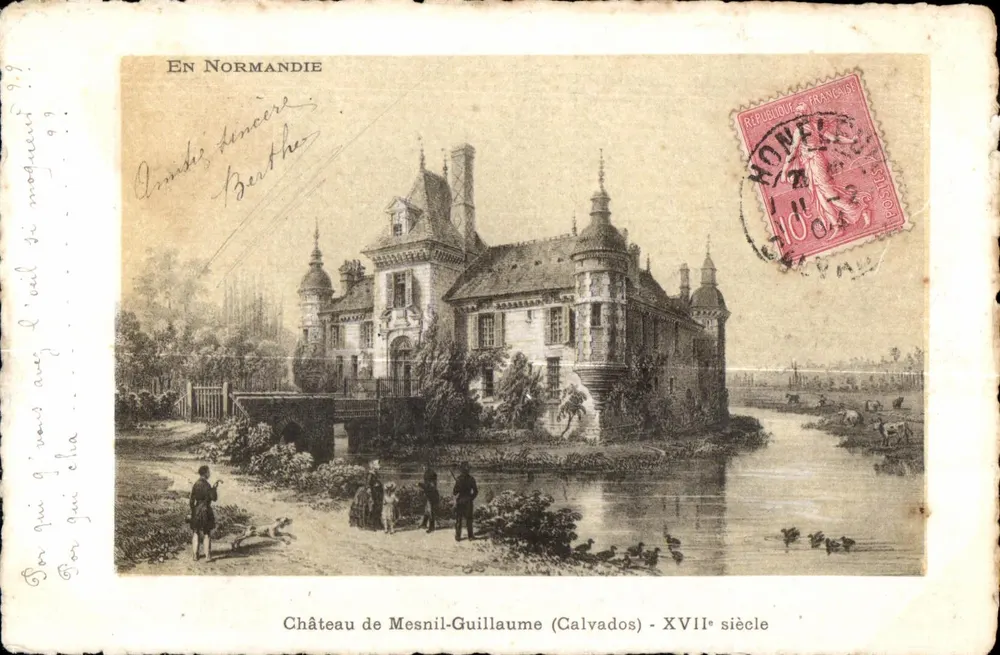 Schloss Mesnil-Guillaume (Calvados) — 17. Jahrhundert — Édition Artistique Supra, Paris - Vorderseite