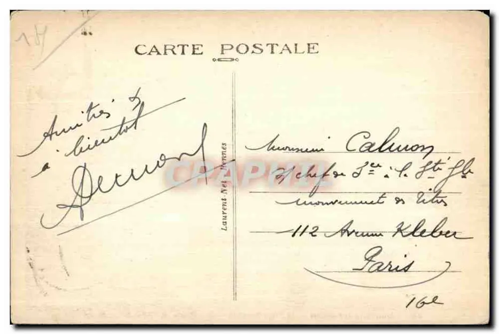 Donville-les-Bains — Die normannische Strände — La Potinière, und das Hotel de l'Ermitage — Laurent Del Hennes, n°381 - Rückseite